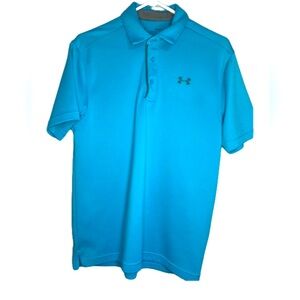 Under Armour Loose fit polo. Size Medium. Medium sky blue.